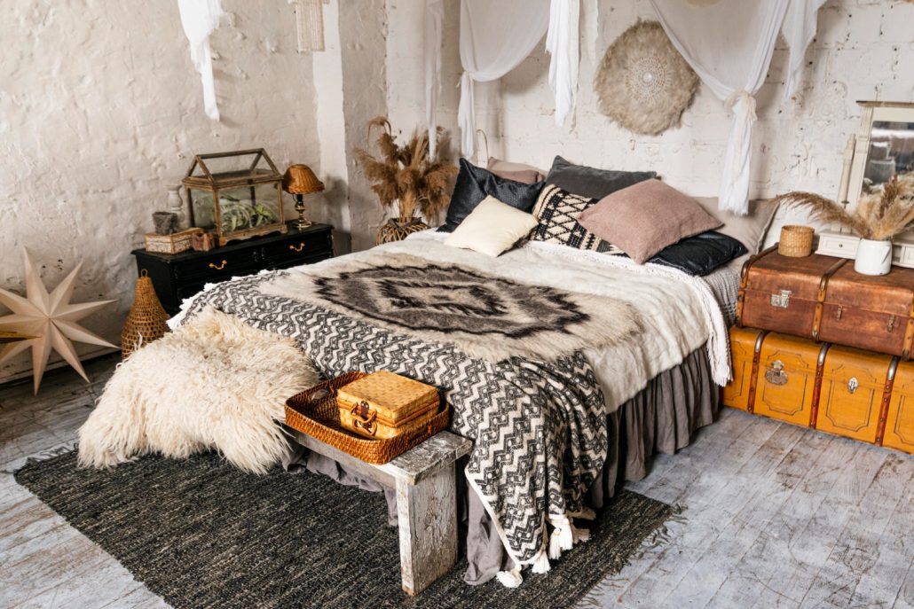 rug size for king bed