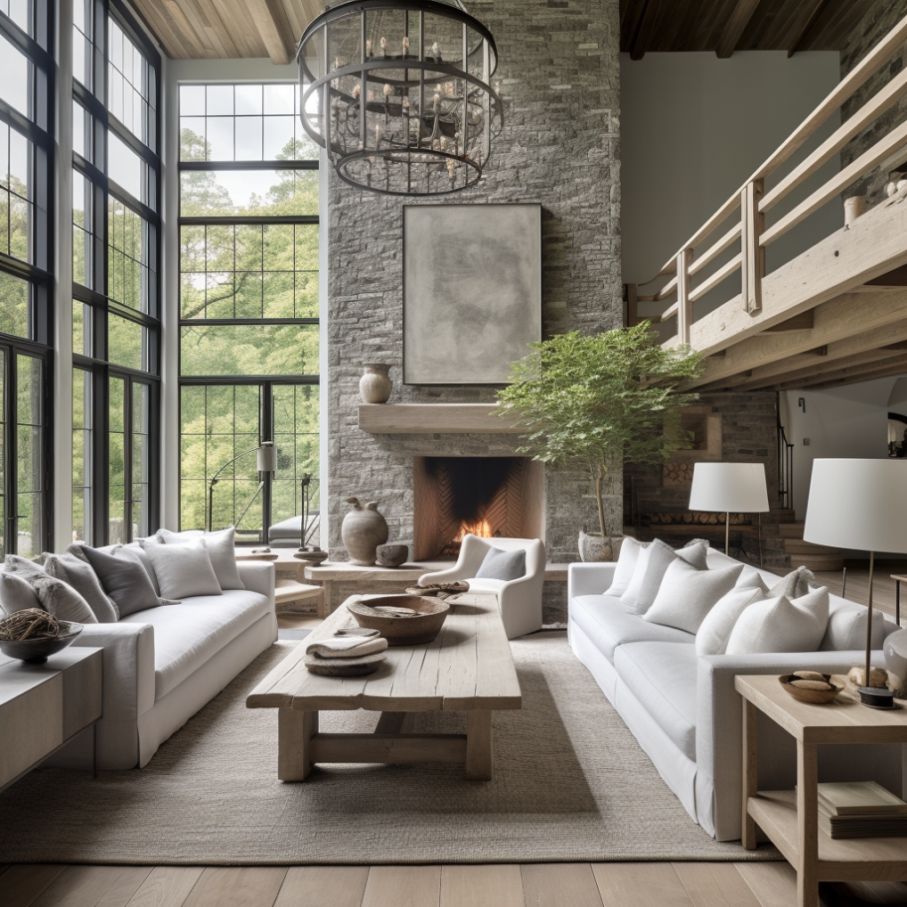 Grey Modern Farmhouse Living Room